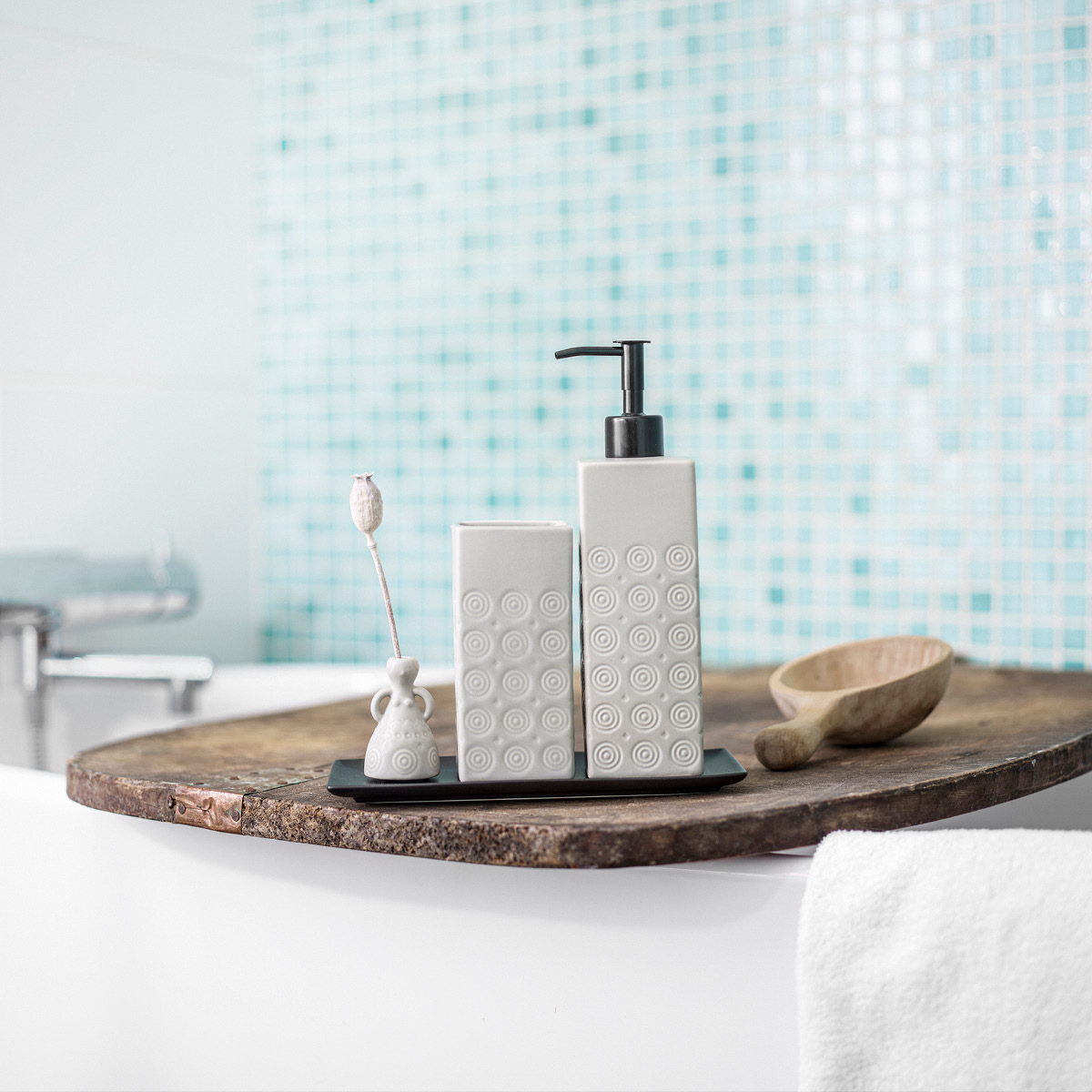 Cultdesign Etno Saippuapumppu 6x18 cm Harmaa