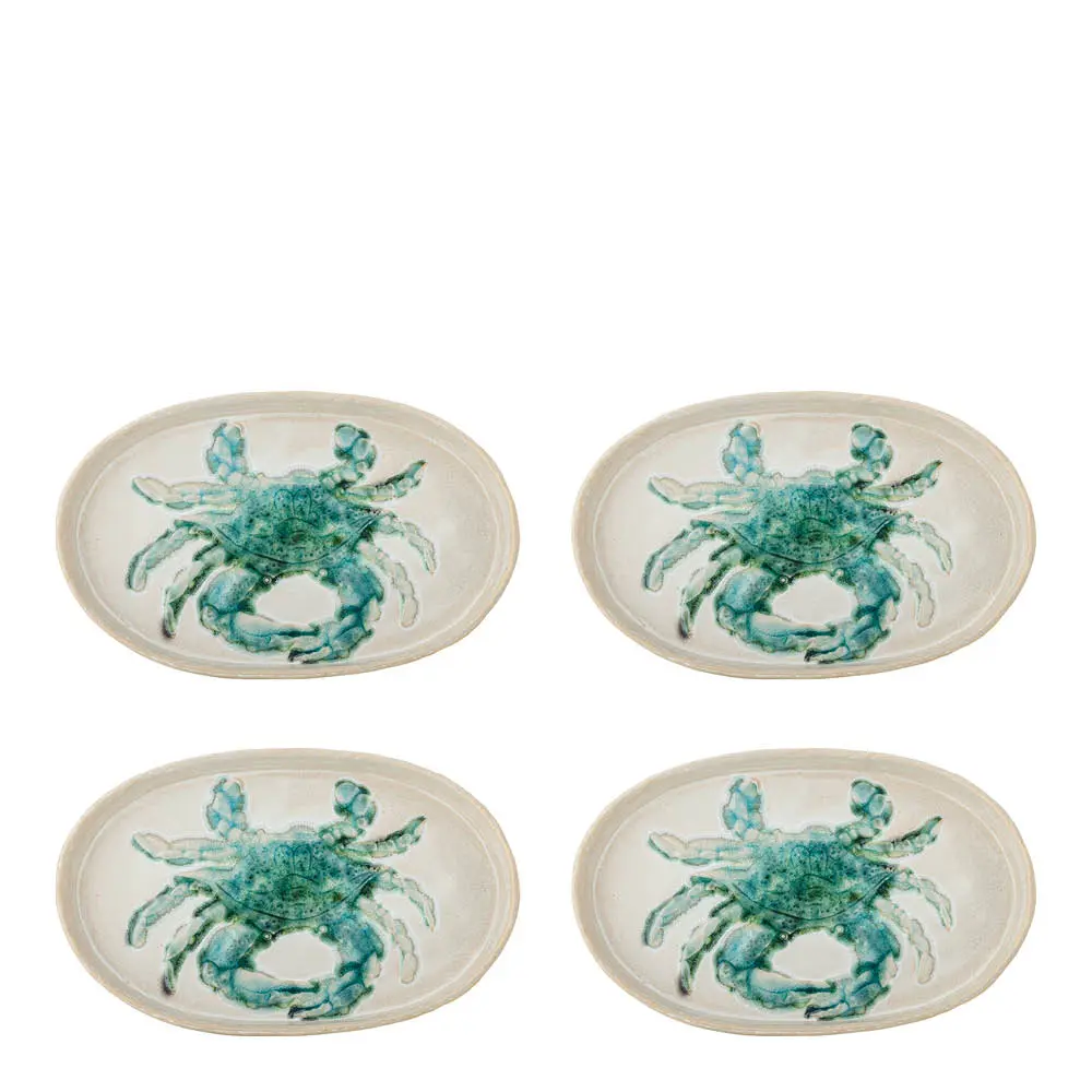 Hadden lautanen 29x18 cm 4 kpl vihreä