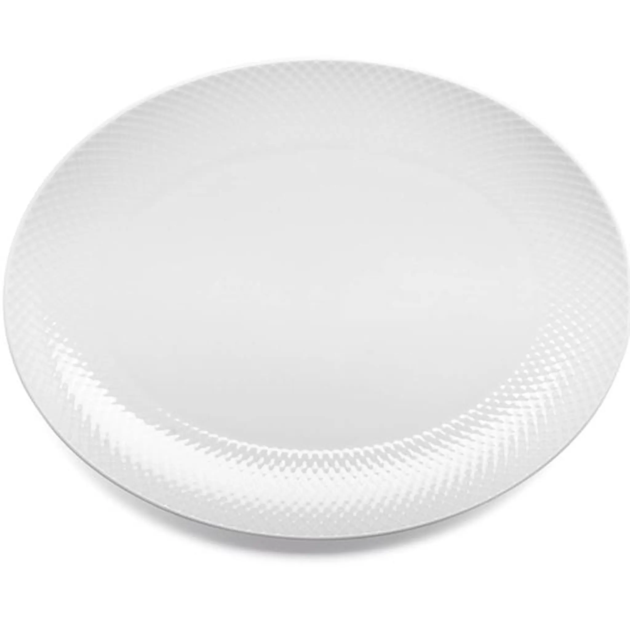 Lyngby Porcelæn Rhombe Serveringsfat 35x26,5 cm Vit