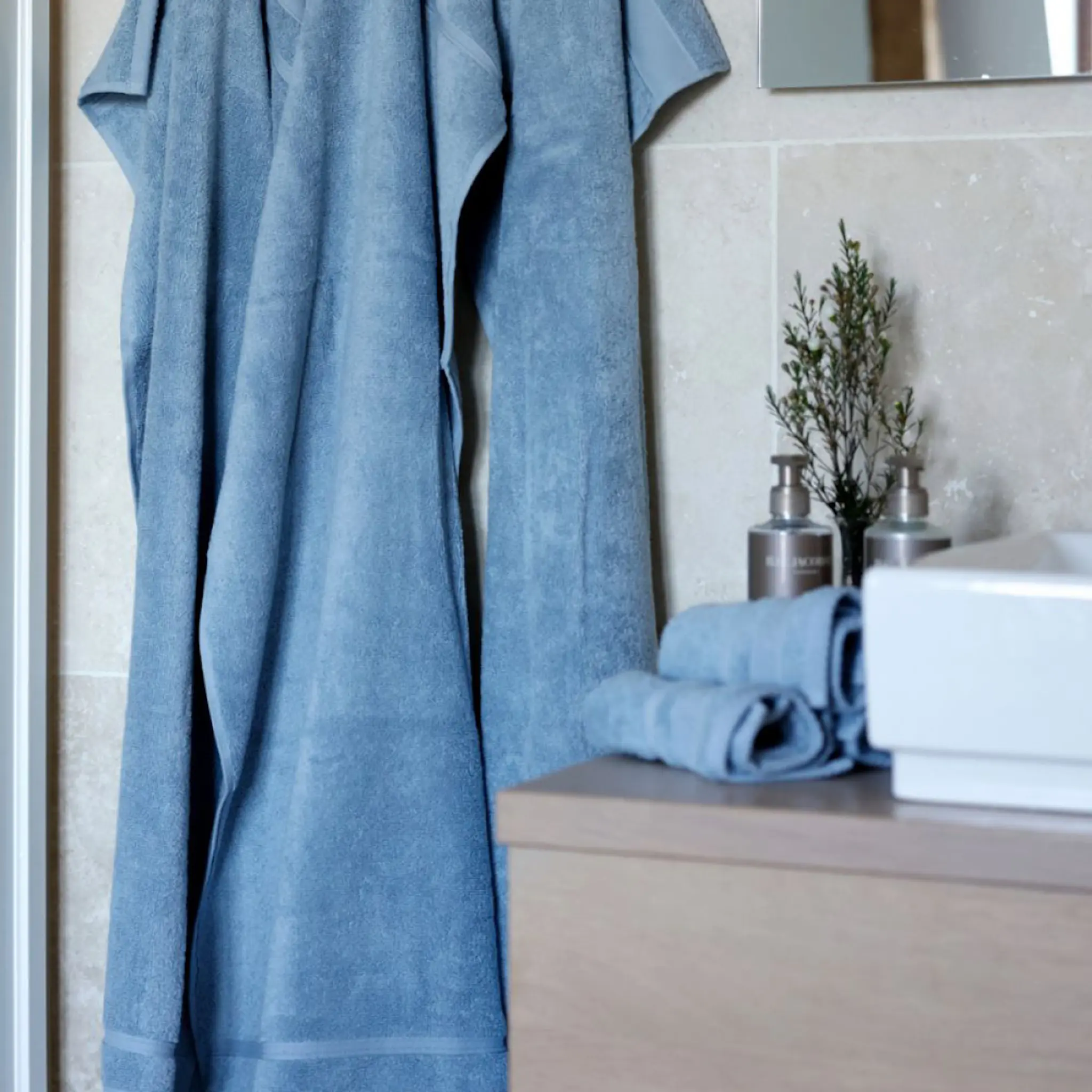 Home by Ilse Jacobsen Bath Collection handduk 50x100 cm 2-pack powder blue