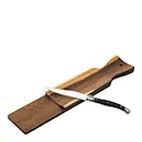 Skärbräda med kniv för korv