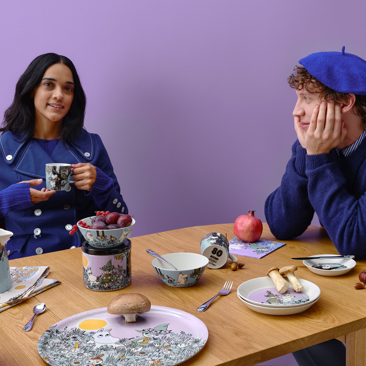 Moomin Arabia Muumi Tarjotin 35 cm Sydänystävät