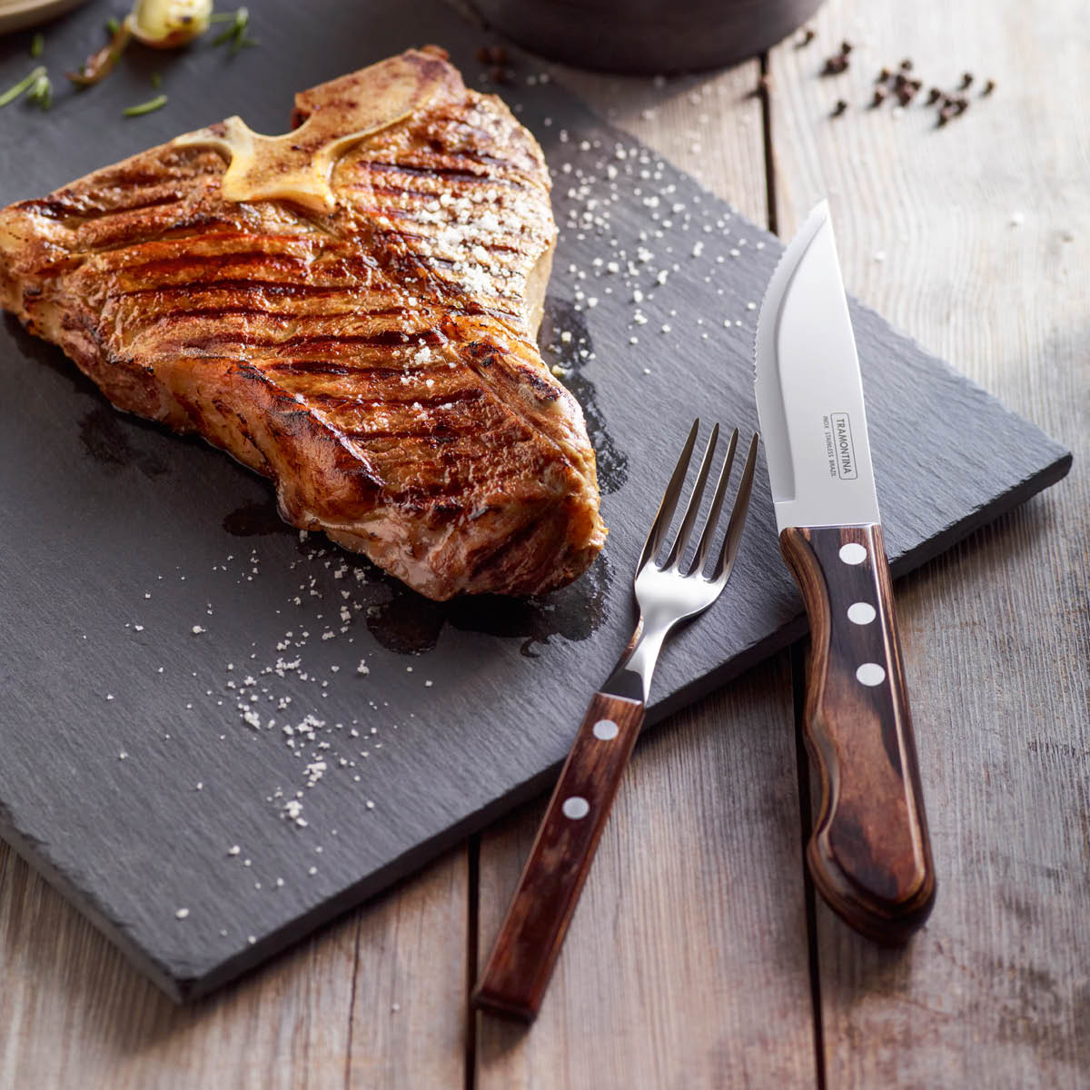 Tramontina Churrasco Jumbo Pihviaterimet 12 osaa