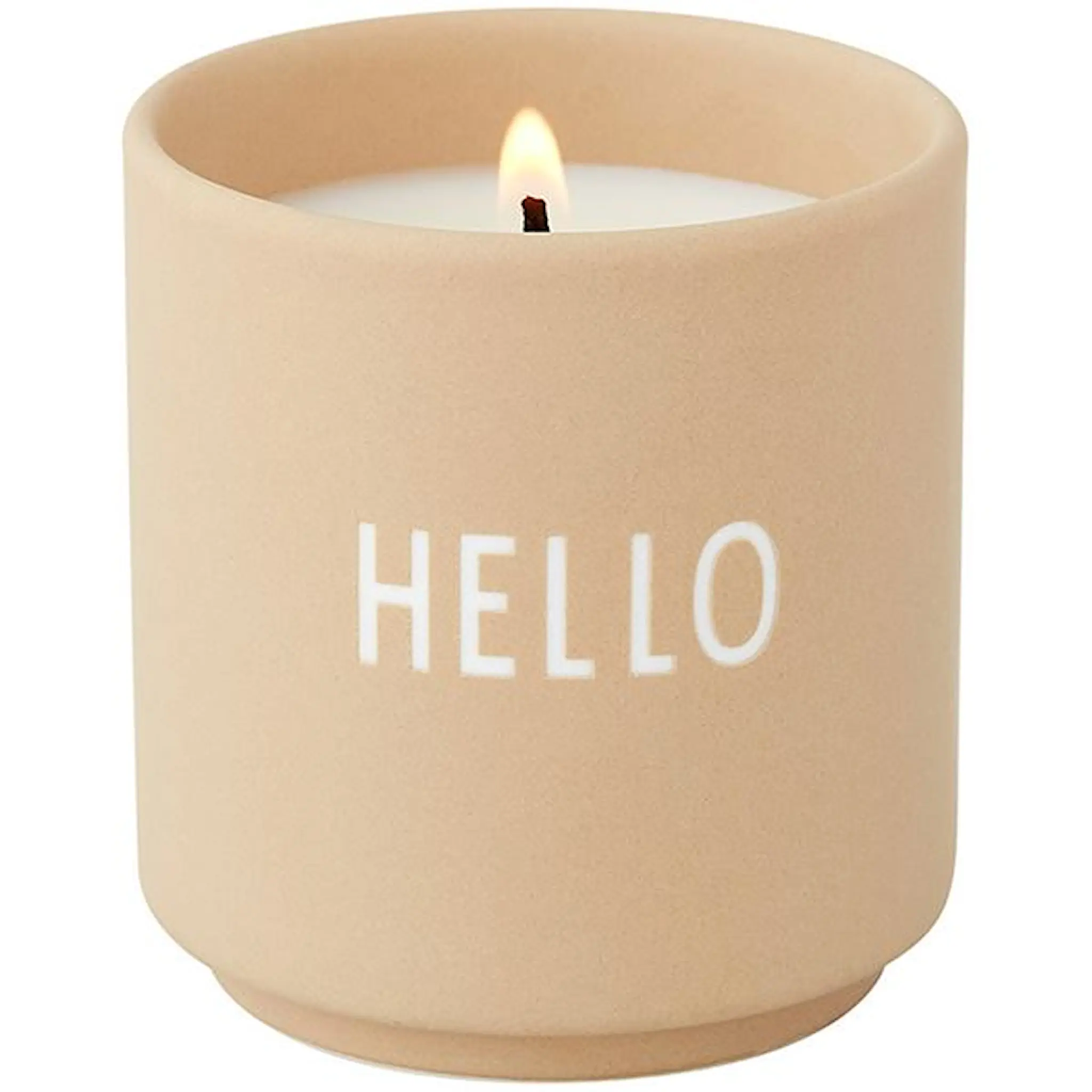 Design Letters Doftljus 6 cm Hello Beige