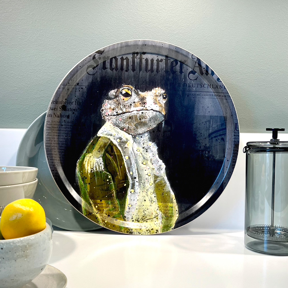 LISA TÖRNER ART Tarjotin Frogs of Wall Street 38 cm