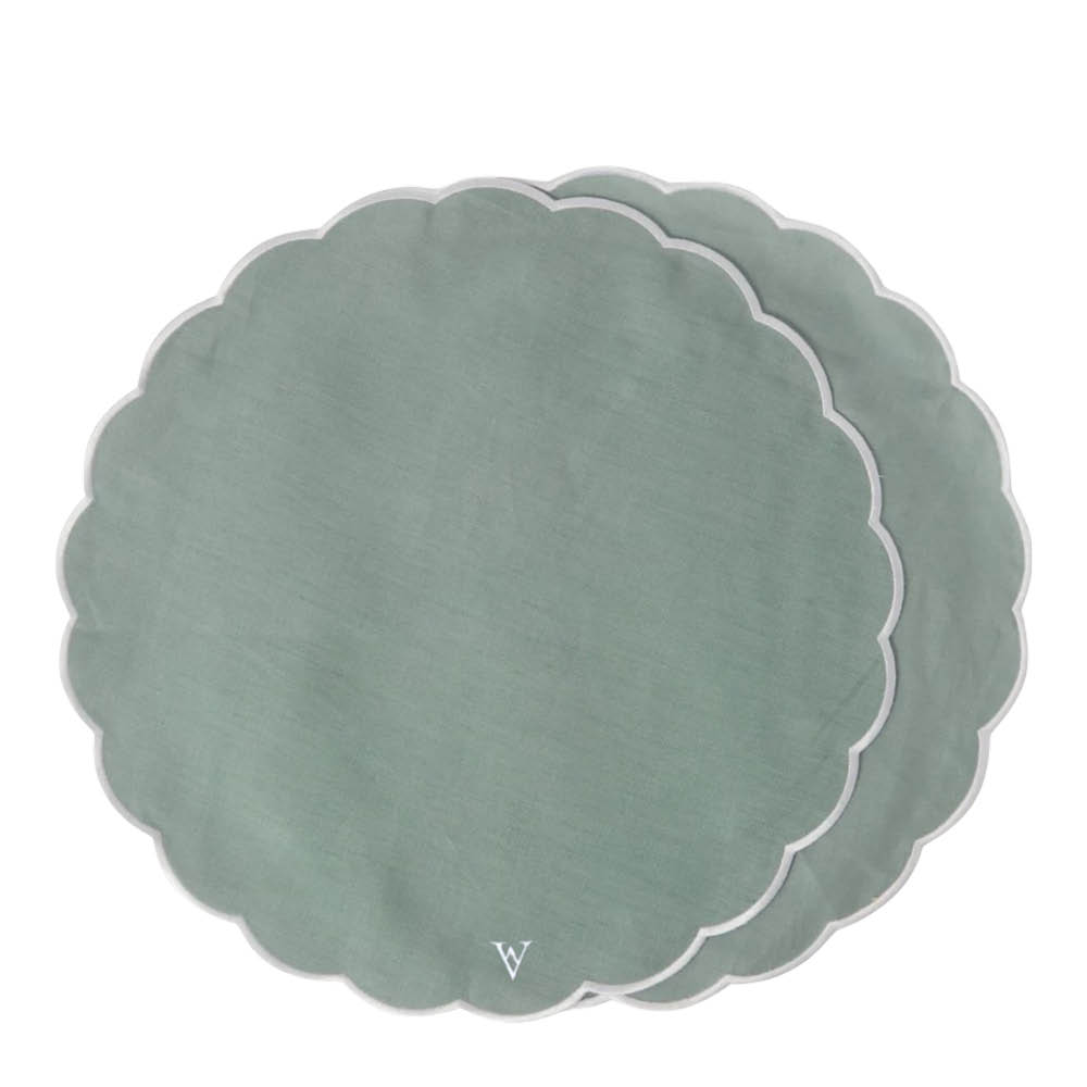 Von Norten Grace Scallop Pöytätabletti 42 cm 2 kpl Florence