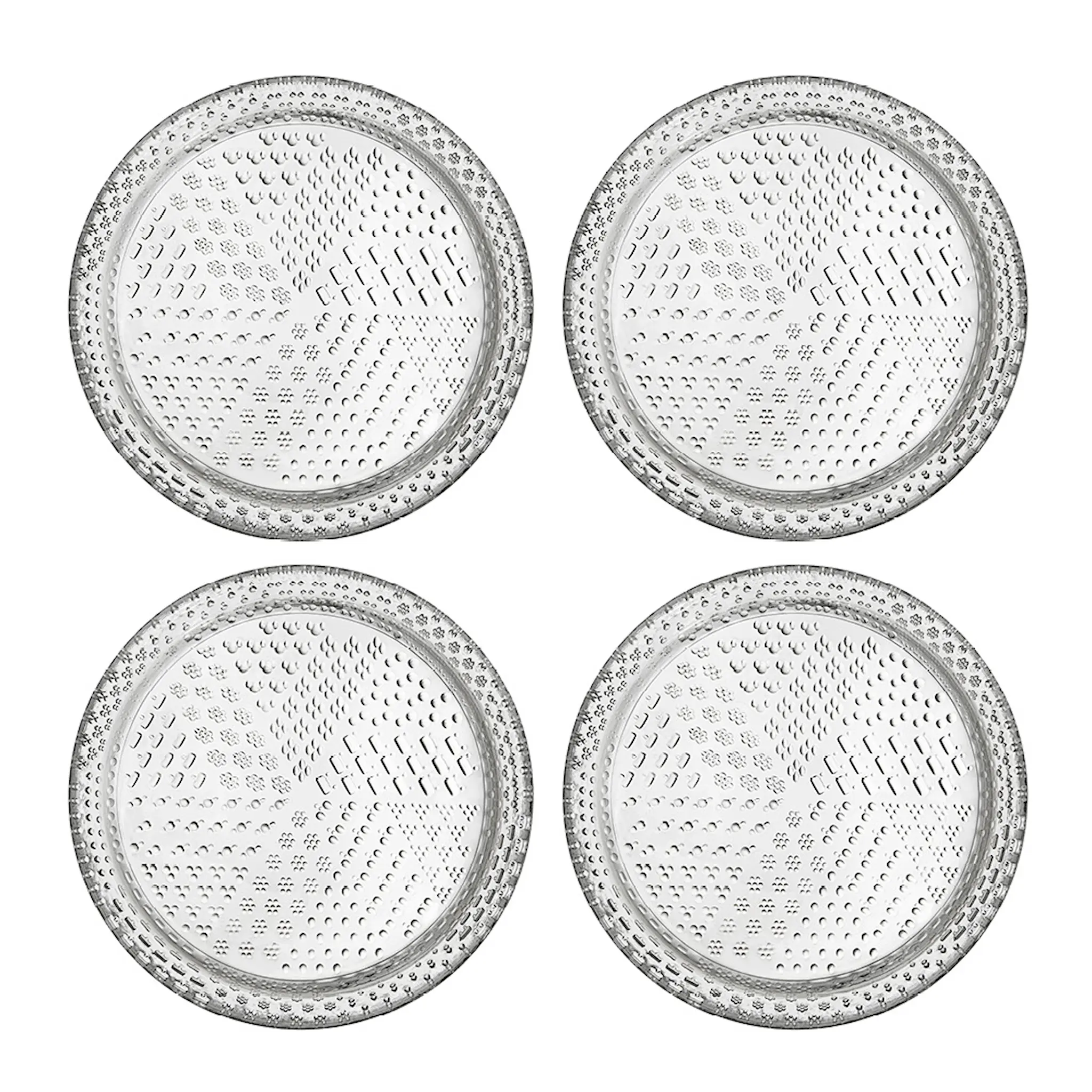 iittala Tundra Assiett 15,4 cm 4-pack Klar
