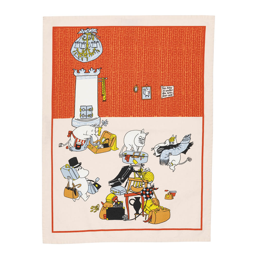 Moomin Arabia Mummi kjøkkenhåndkle 50x70 cm Ferieklar
