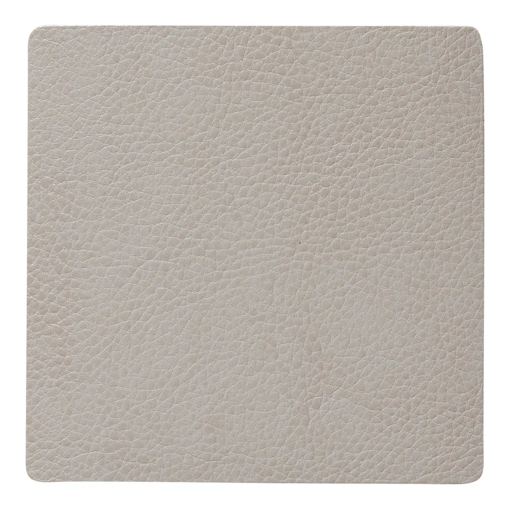 Leather Serene Square Lasinalunen 10x10 cm Beige