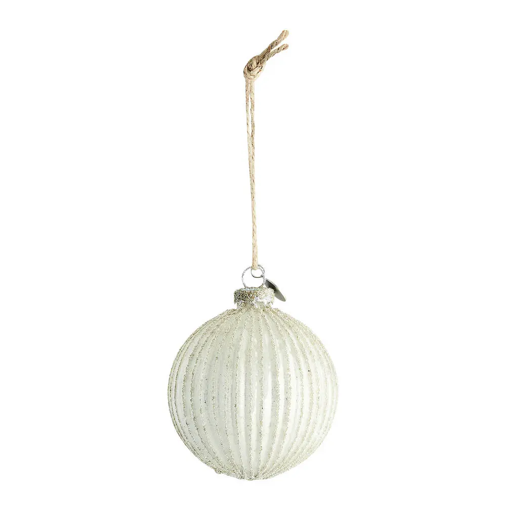Norille Joulupallo 9x8 cm Luunnvalkoinen