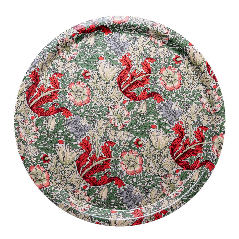 William Morris - Comton Tarjotin 31 cm Punainen