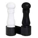 Mini kvarnset 12 cm svart/vit