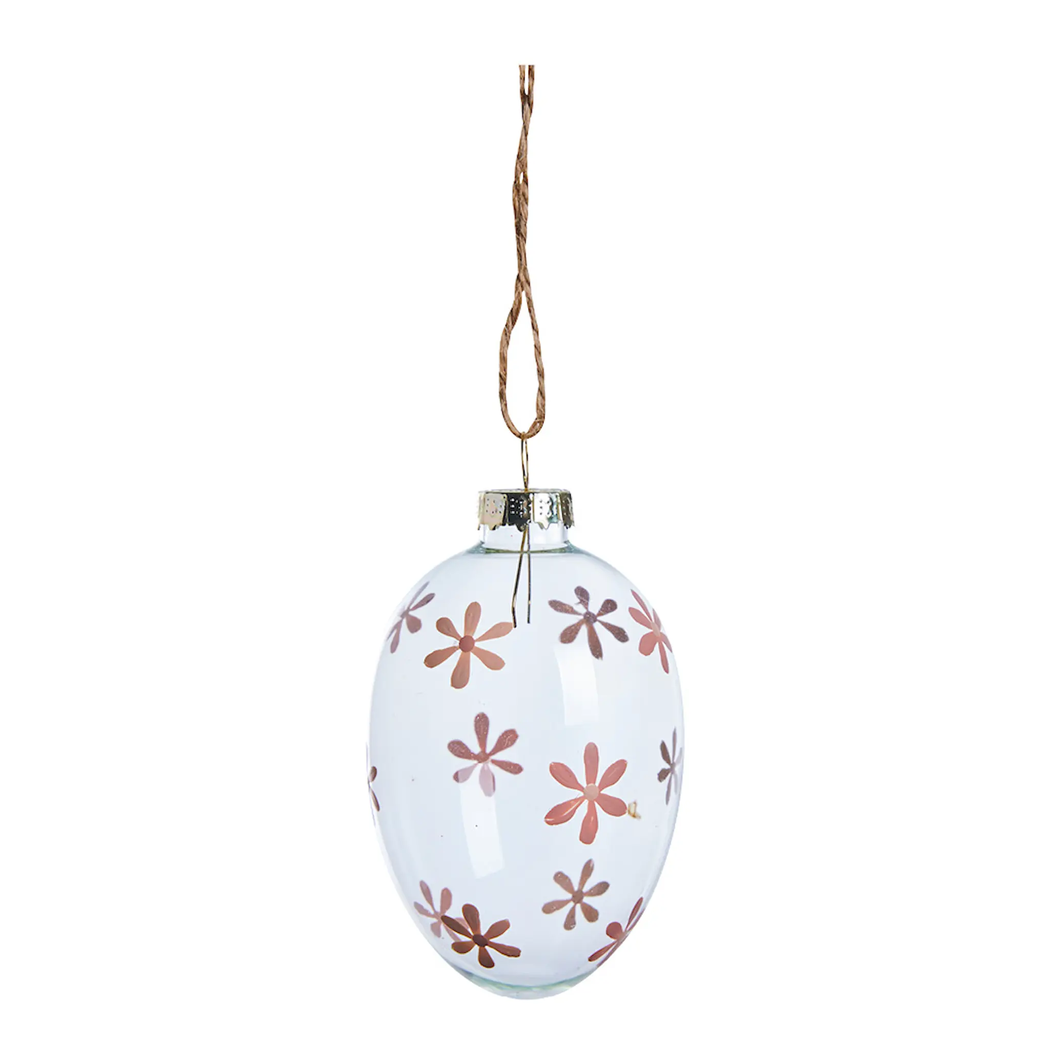 Lene Bjerre Felicie påskhänge glas H8 cm ljusrosa