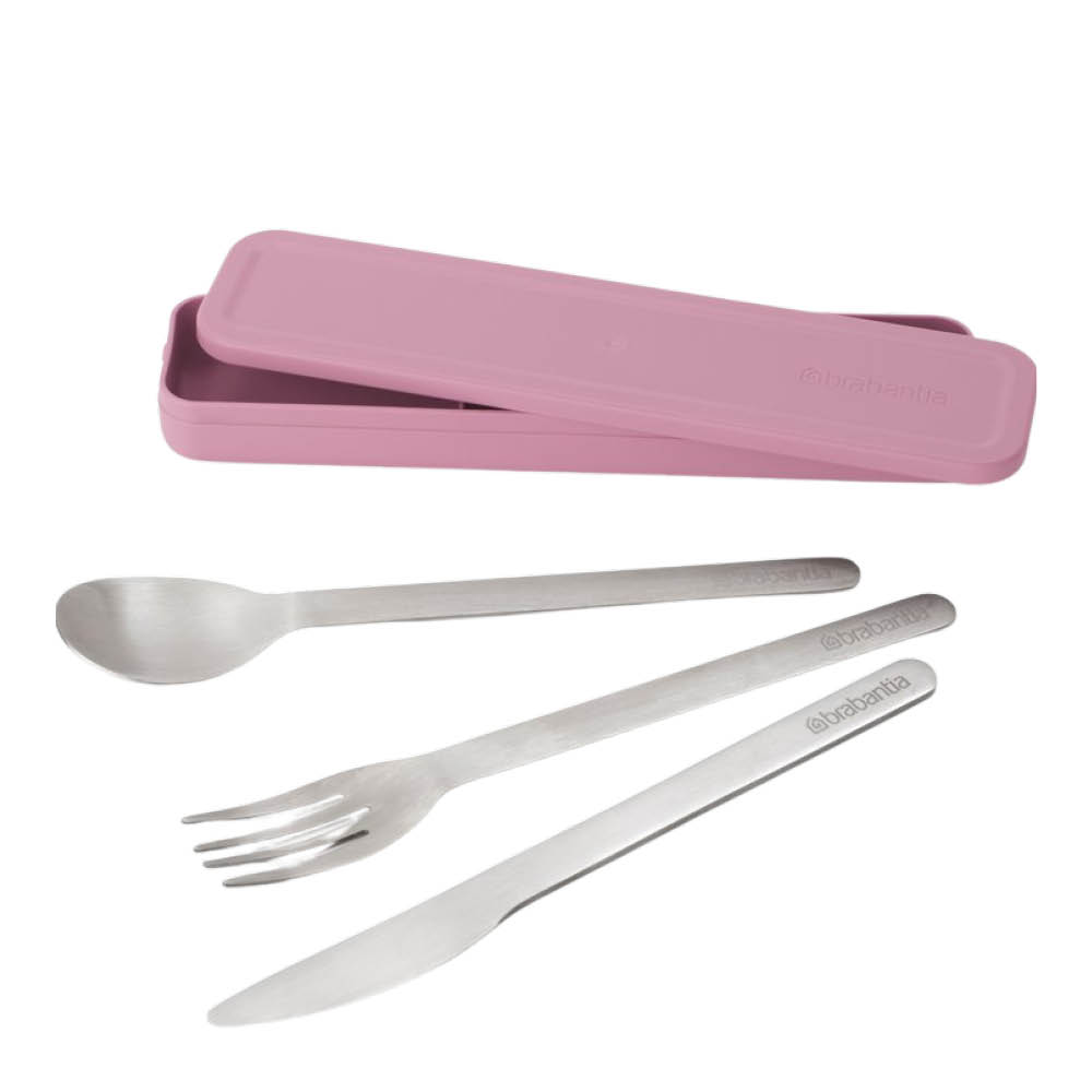 Brabantia Make & Take Aterimet kotelolla 3 osaa Lilac Pink