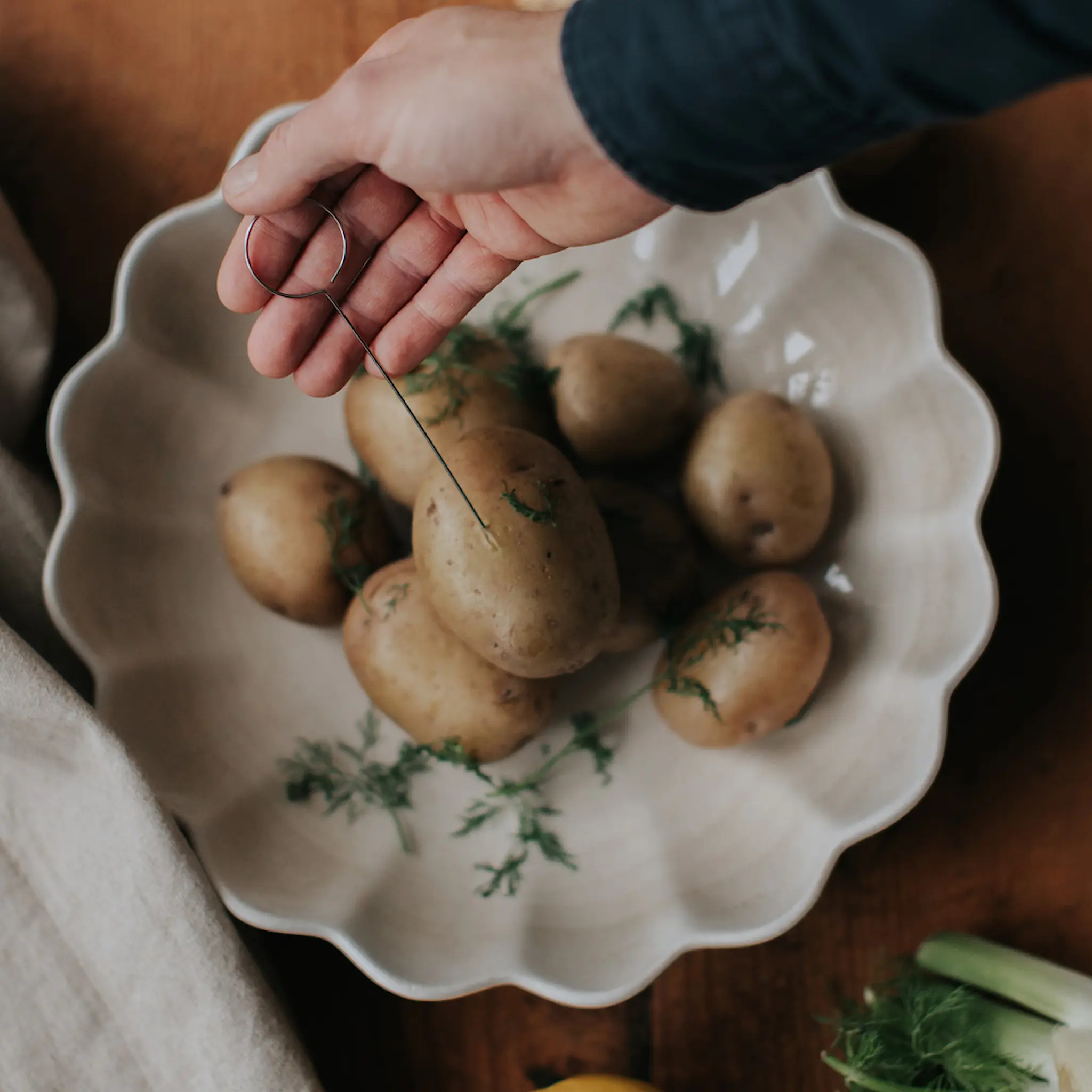 Dorre Pihoo Perunatikku 17 cm 2 kpl Ruostumaton teräs