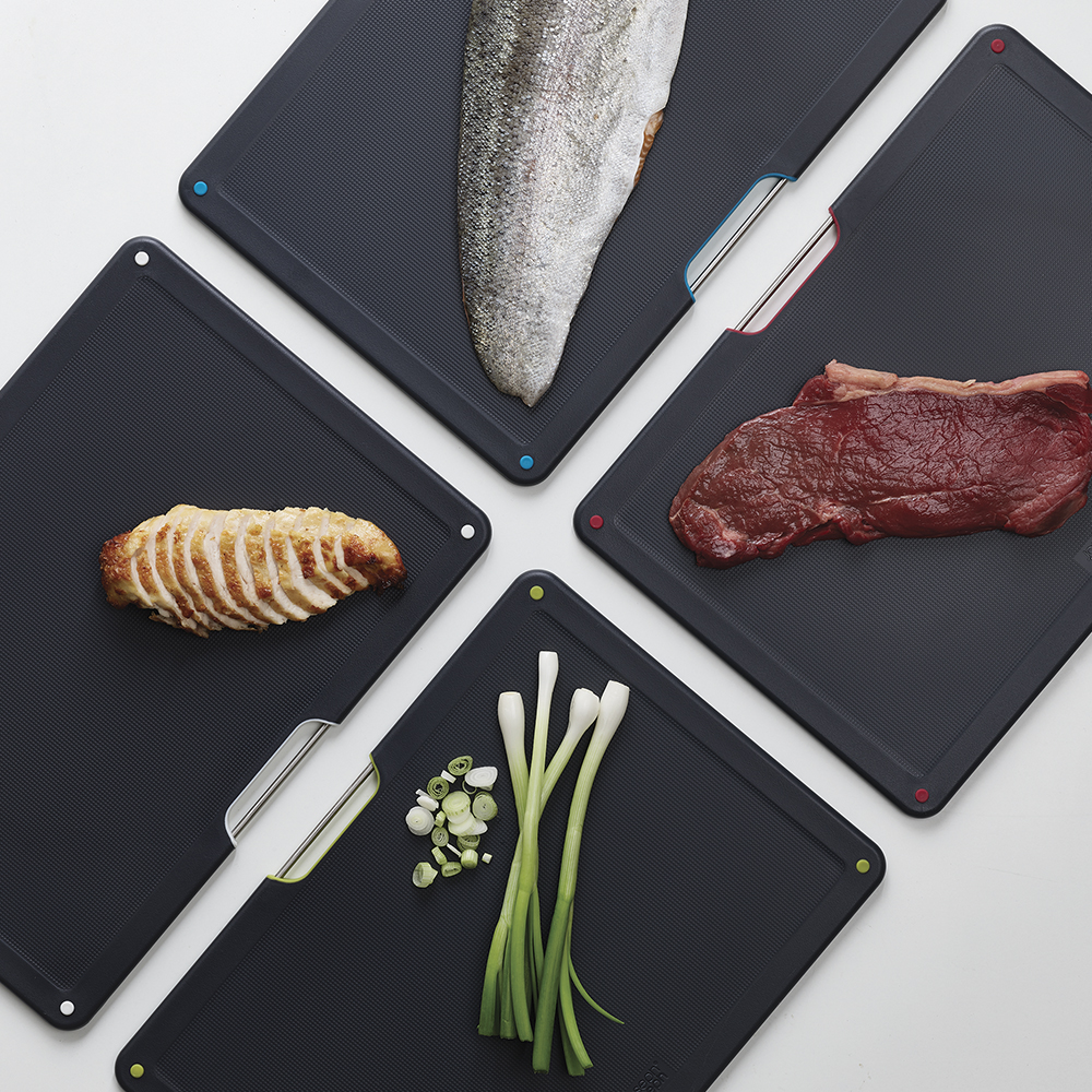 Joseph Joseph Folio Steel Leikkuulauta 35,5x26,5 cm Musta