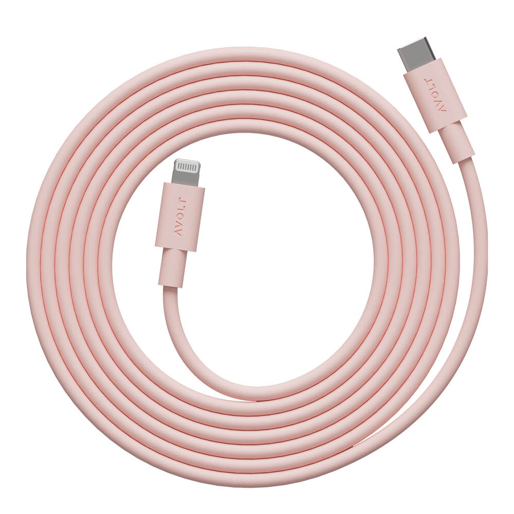 Avolt Cable 1 USB-C - Lightning Kaapeli 2 m New Pink