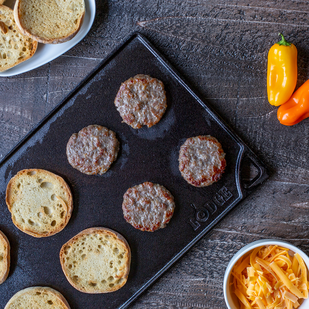 Lodge Classic Collection kaksipuolinen valurautalevy 24x43 cm