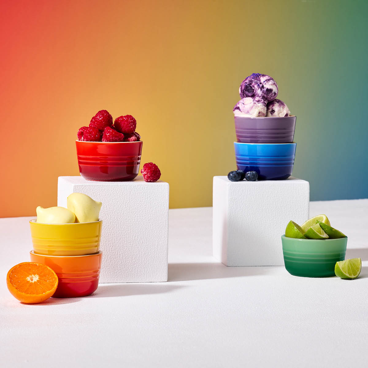 Le Creuset Rainbow ramekin mini 10 cl 6 stk