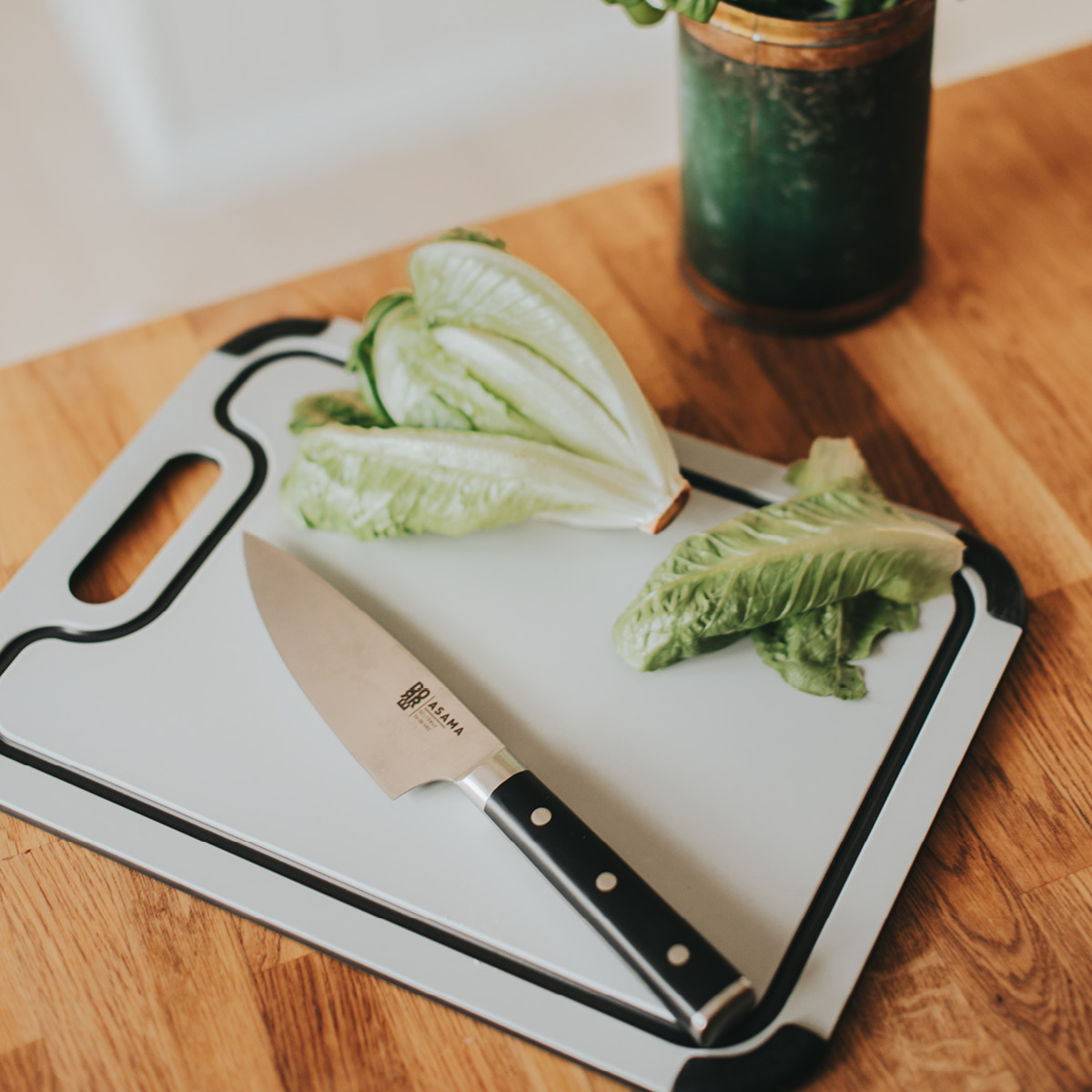 Dorre Asama kokkekniv 15 cm svart/sølv