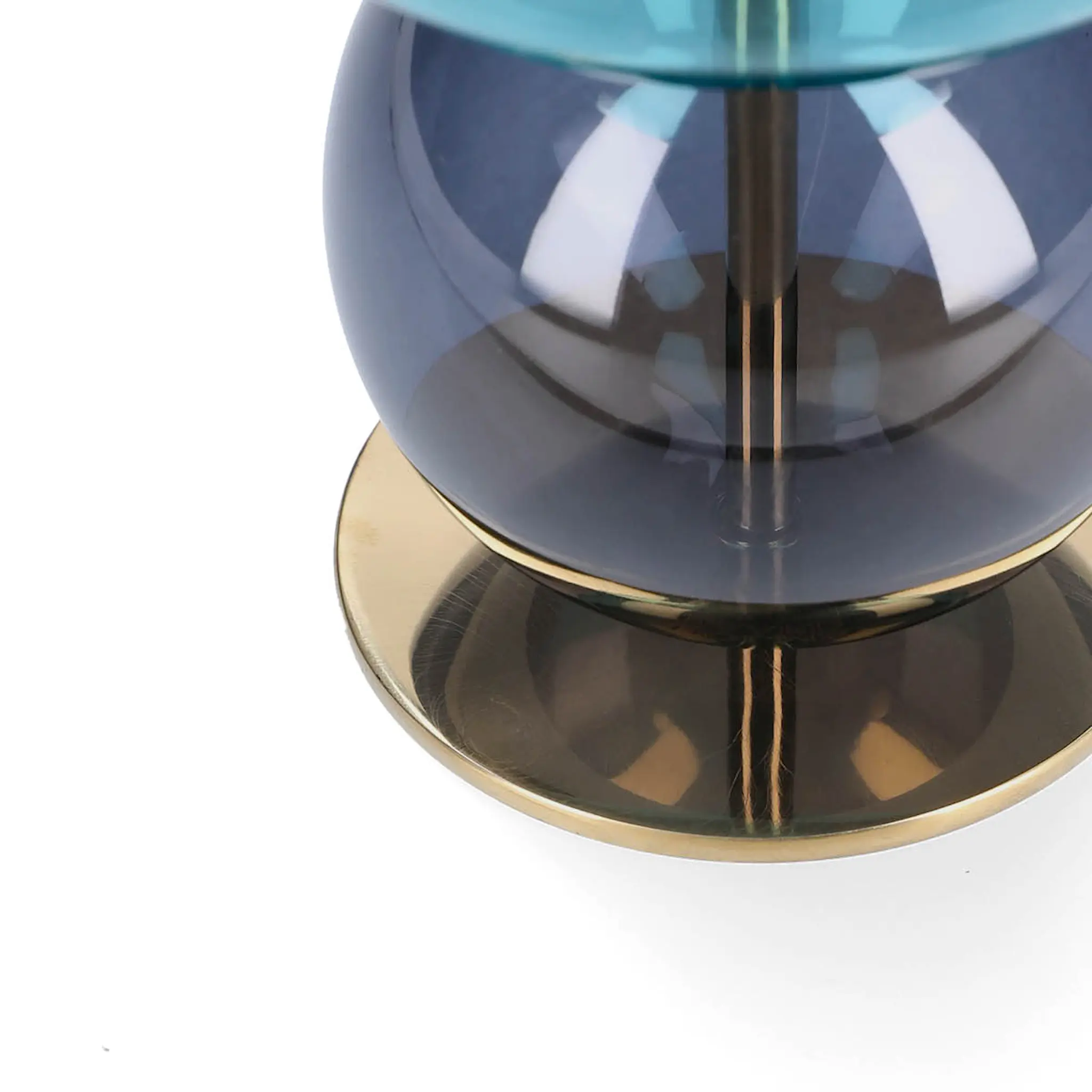 Holmegaard Bubble lysestake 14 cm blå/smoke