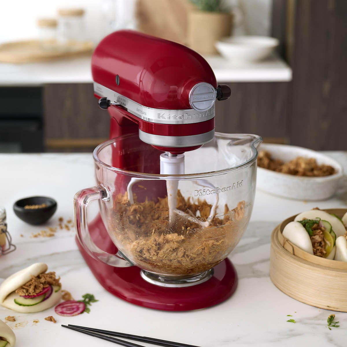 KitchenAid Artisan kjøkkenmaskin 5KSM175PSEER 4,8L empire red