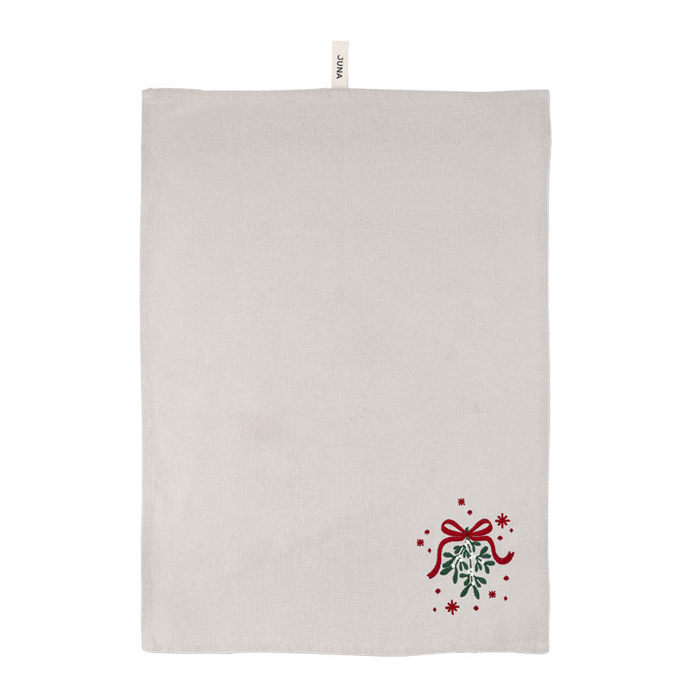 Juna - Christmas Fable Keittiöpyyhe 50x70 cm Hiekka