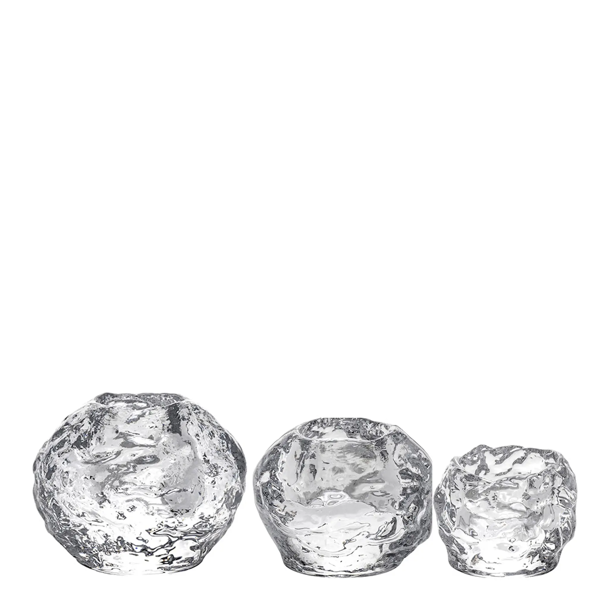 Kosta Boda Snowball ljuslykta 3-pack