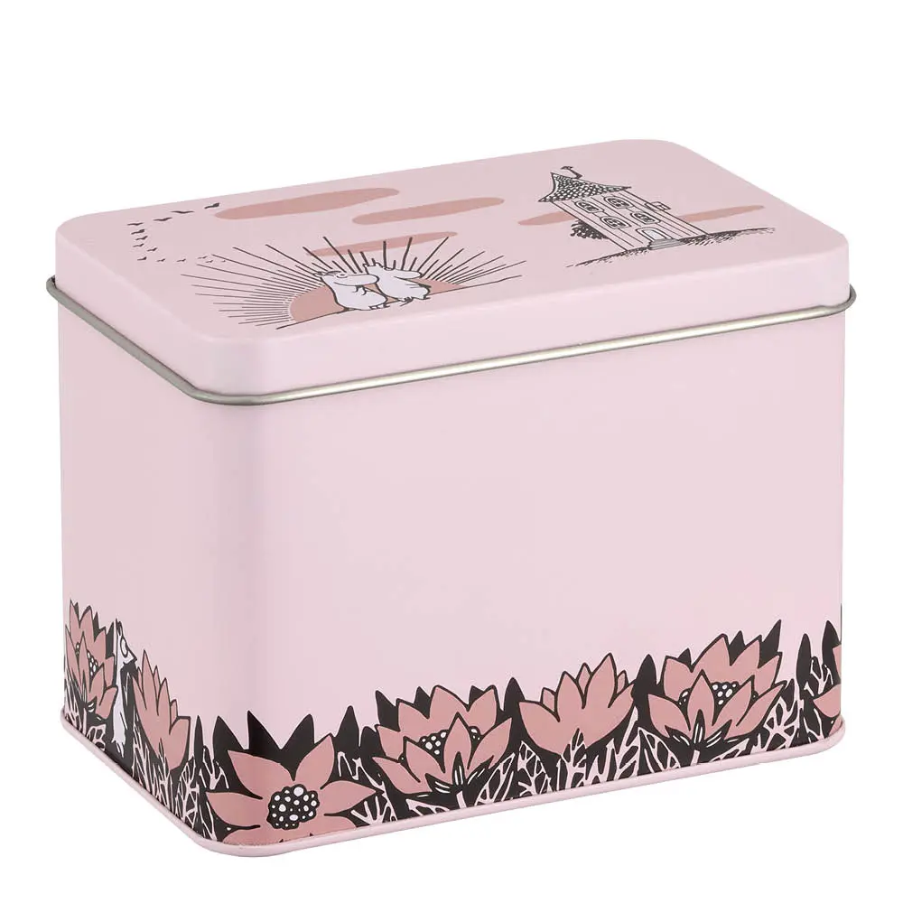 Mummi teboks 8x9x12 cm Vennskap rosa