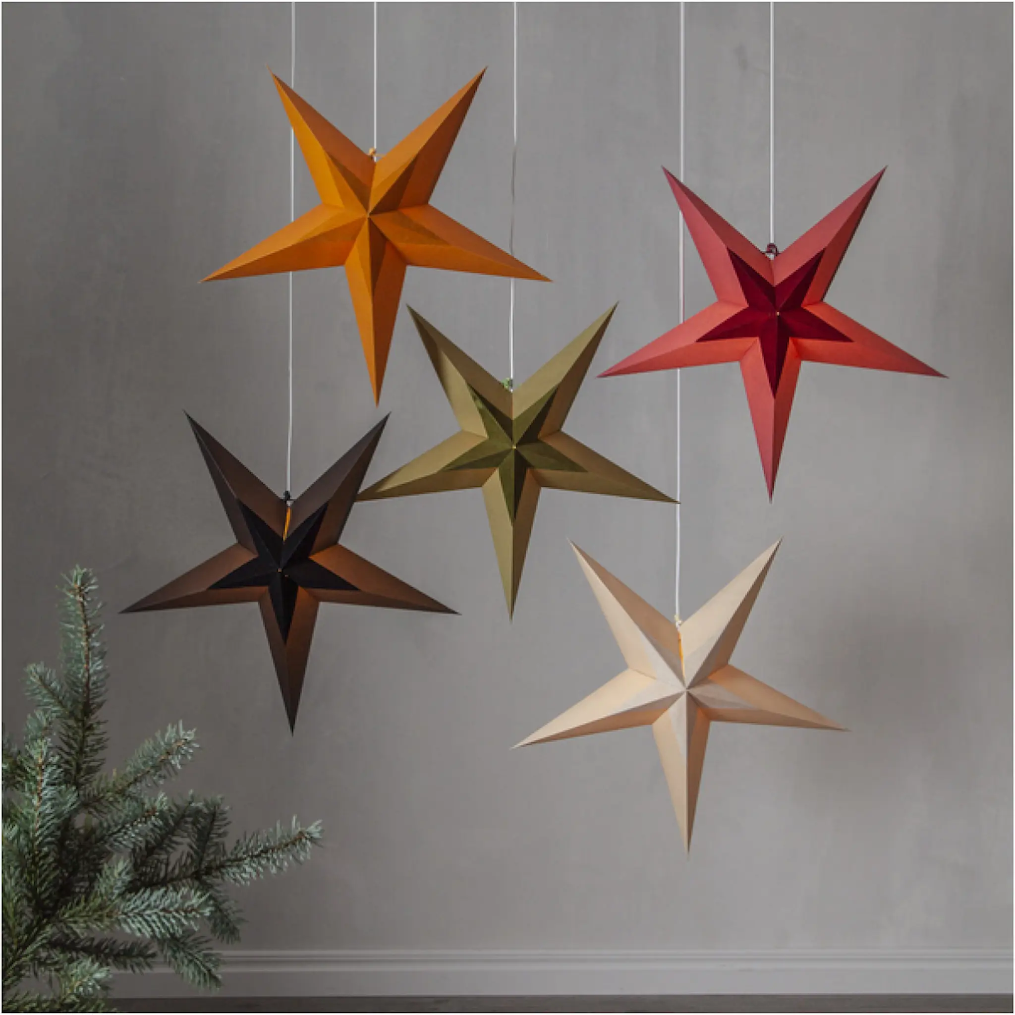 Star Trading Diva Paperitähti 60 cm Beige