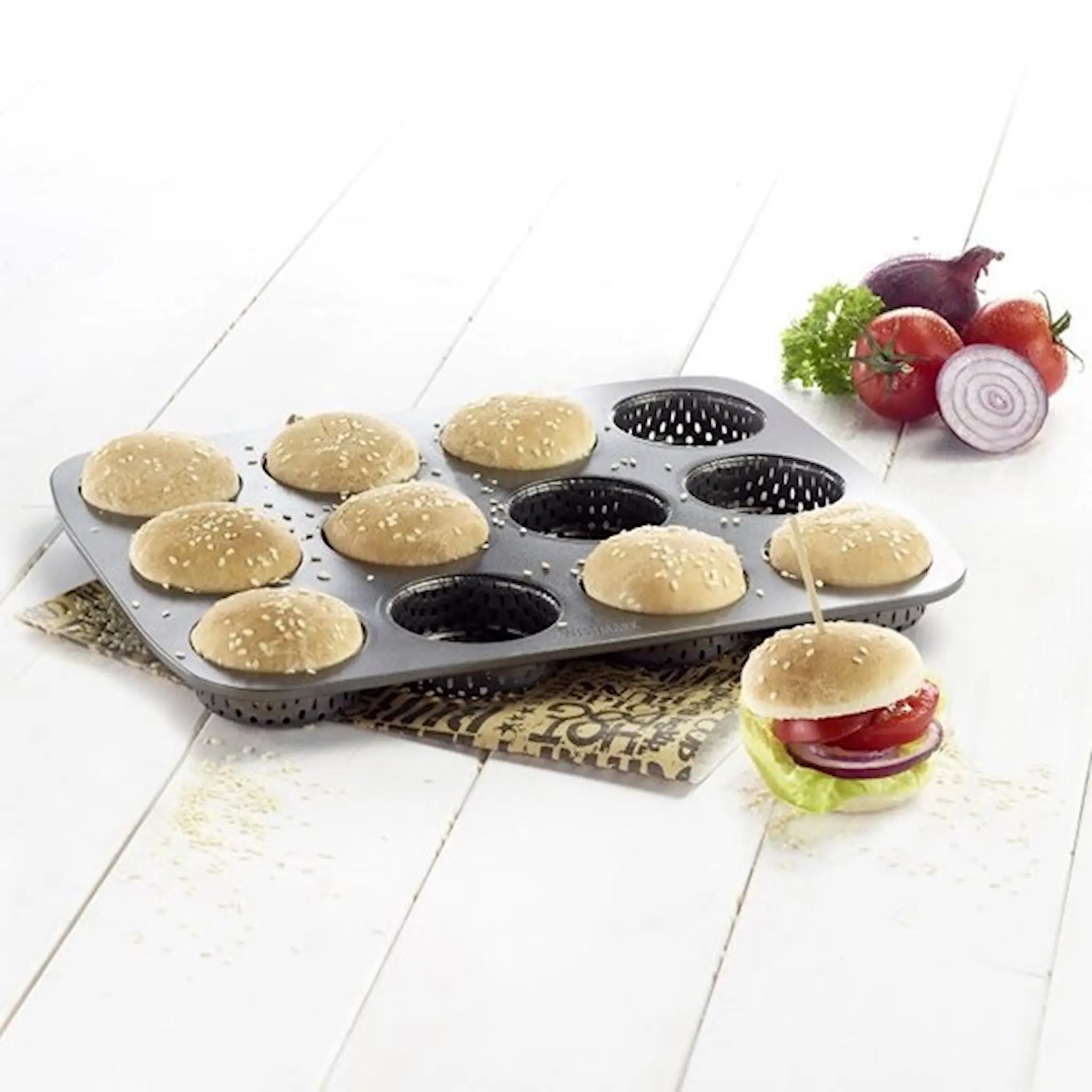 Westmark Mini Bakform Hamburgerbröd 12 Stk