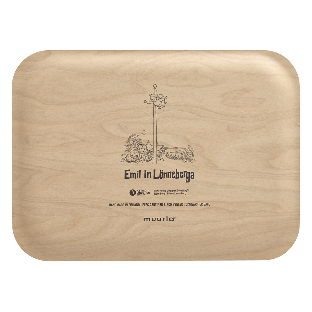 Muurla Emil brett 27x20 cm flaggstangen hvit