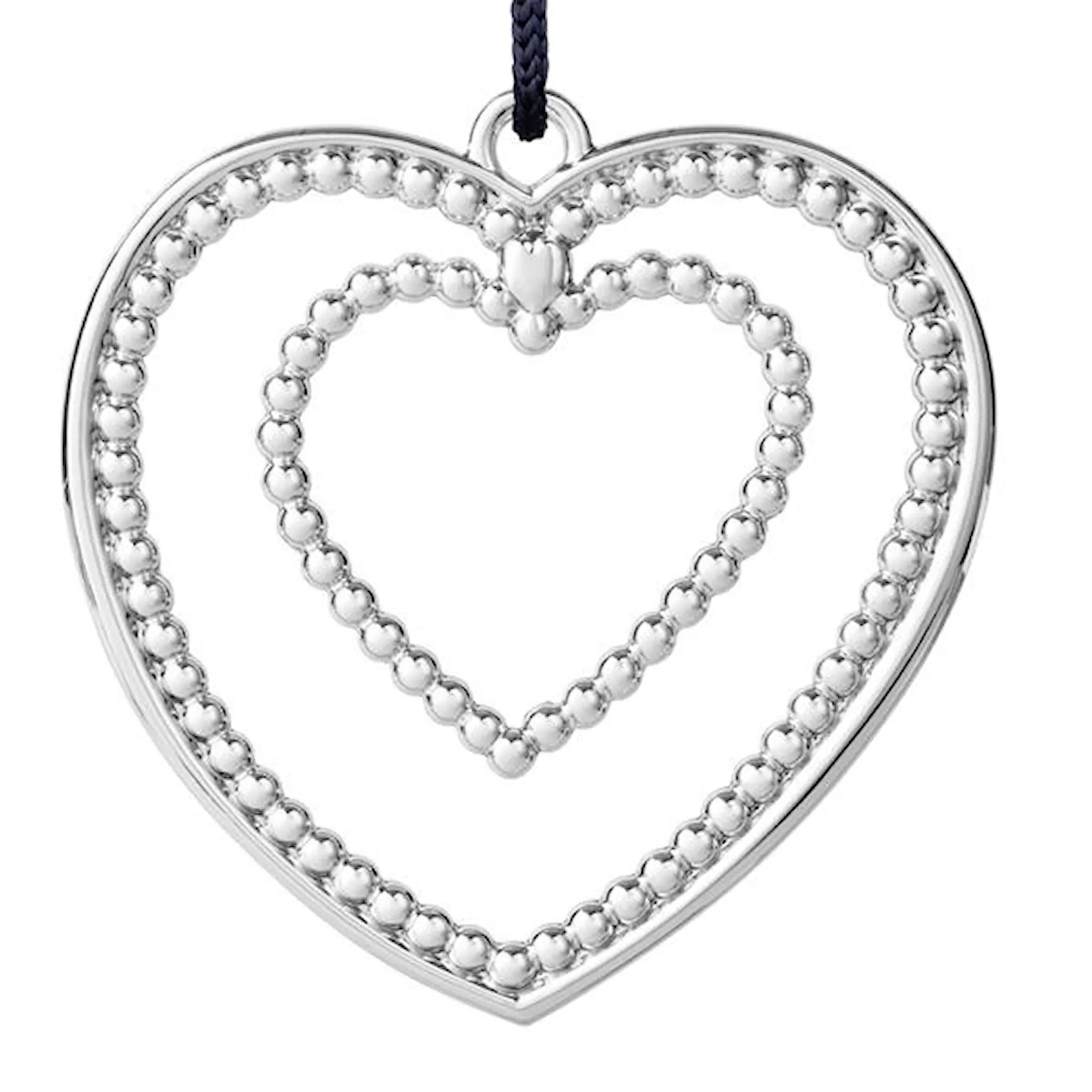 Rosendahl Ball Heart 7 cm Försilvrad