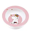 Mumin tallrik med sugpropp 15,5 cm Äng rosa