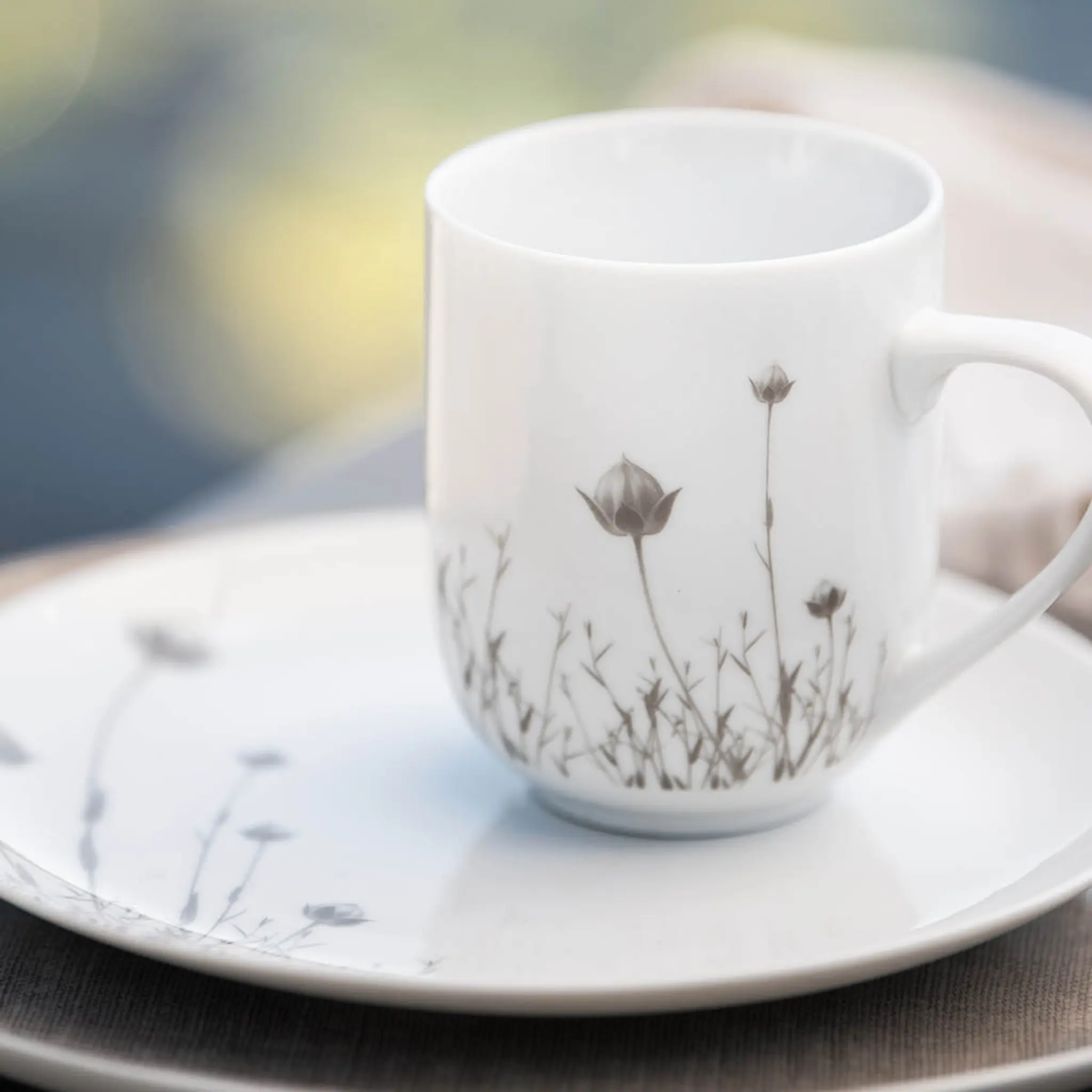 Magnor Linen krus 35 cl beige