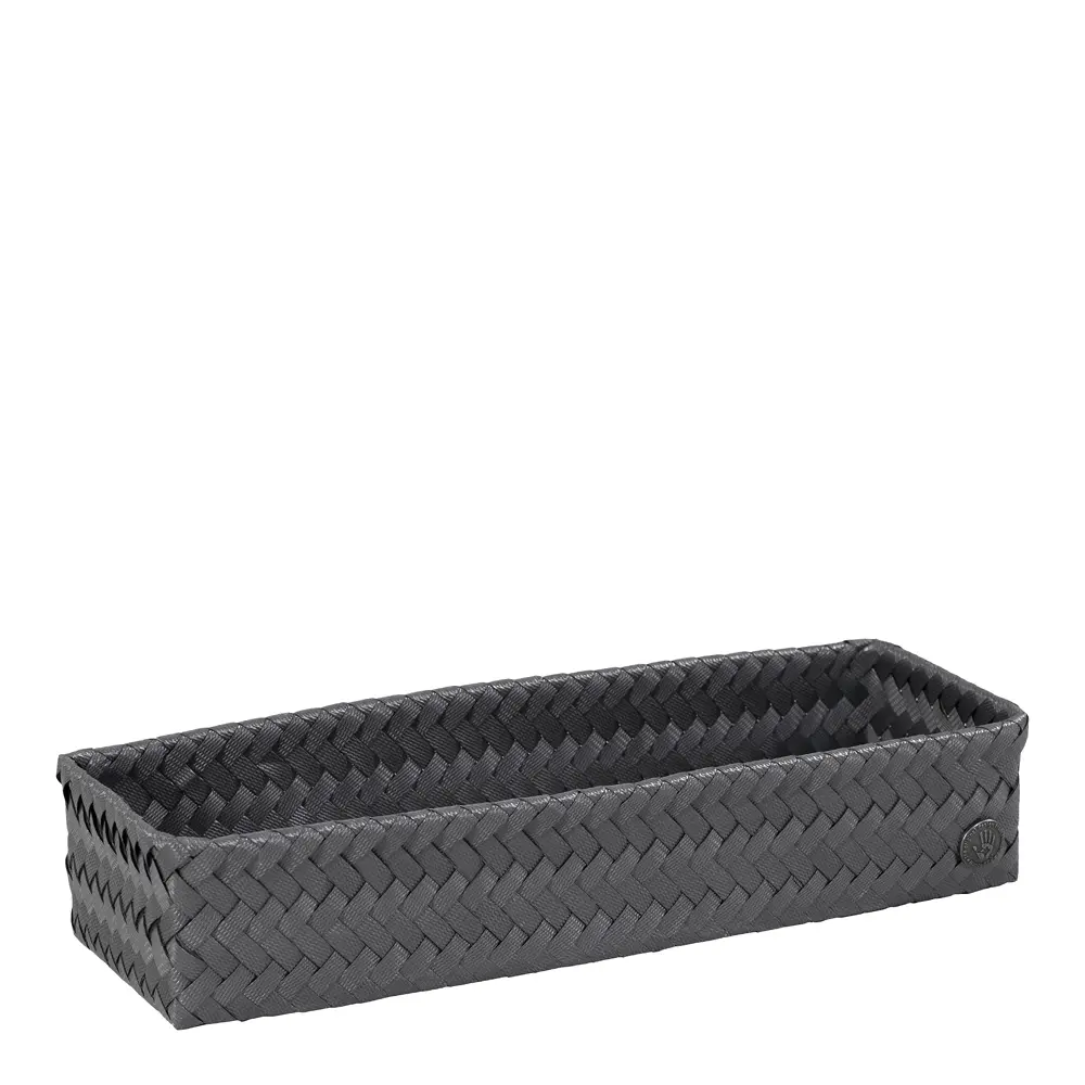 Fit lang oppbevaringskurv 39x12x7 cm dark grey