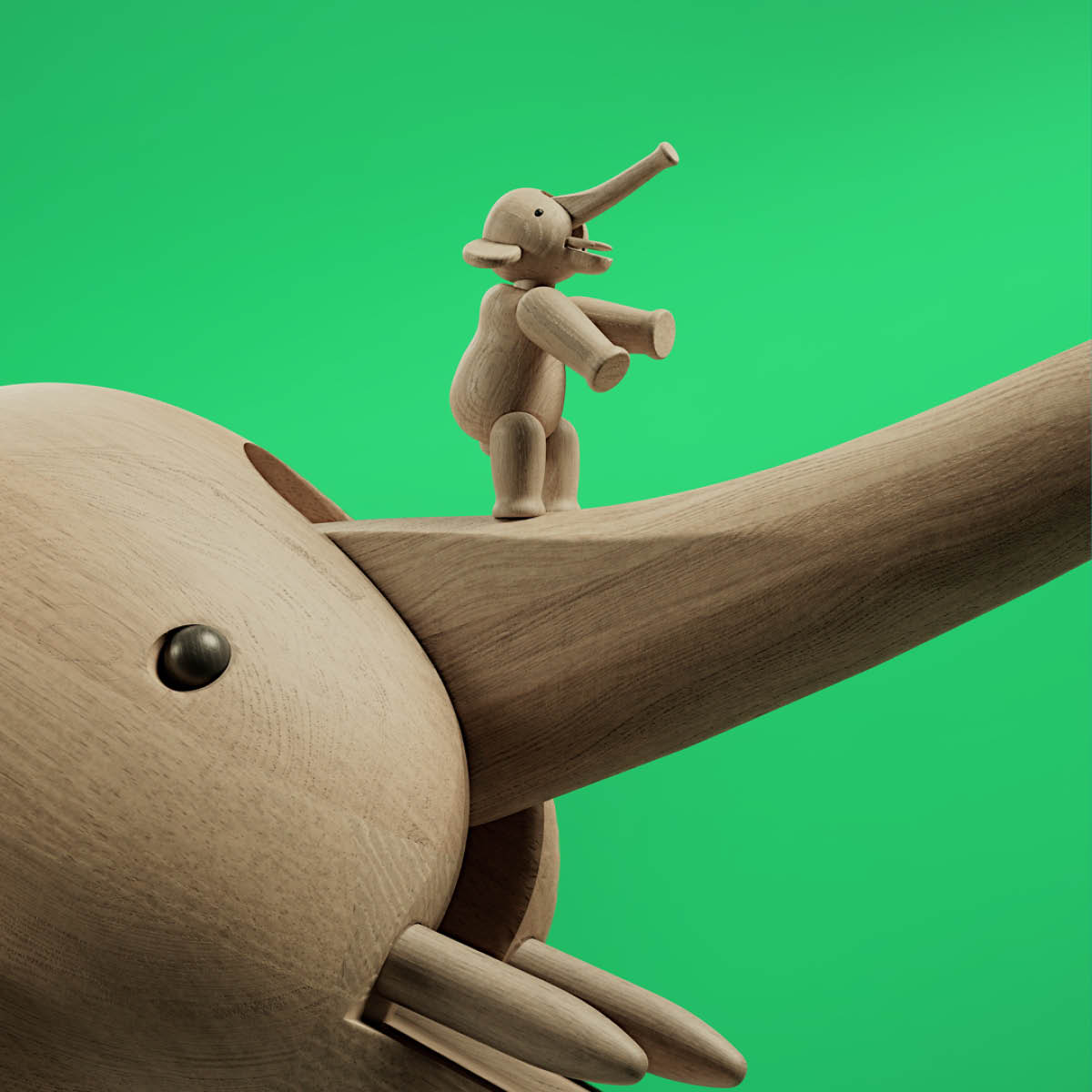 Kay Bojesen Denmark Liliput elefant 7,5 cm ek