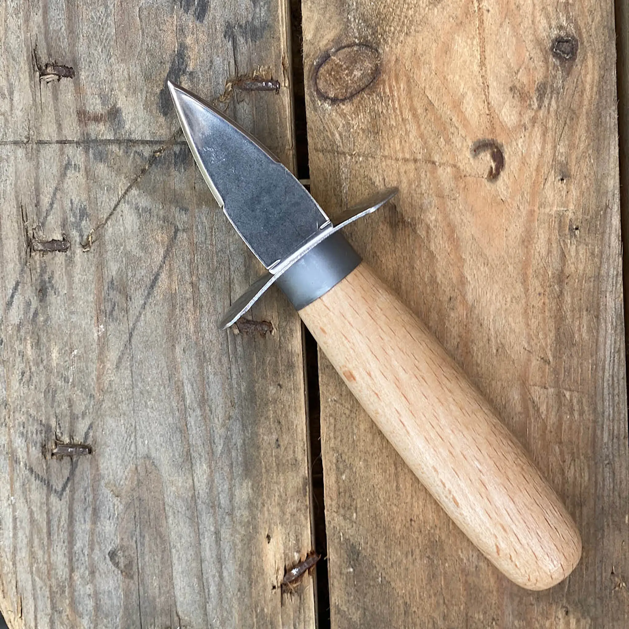 Tarrerias-Bonjean Simple Wood ostronkniv 14,5 cm stål/trä