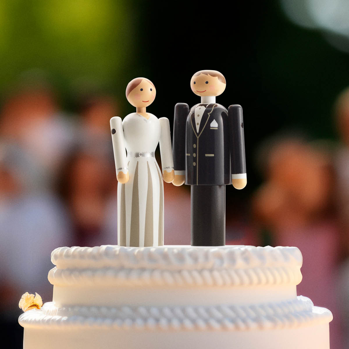 Kay Bojesen Denmark Figurines Plattform för Brudparet Vit