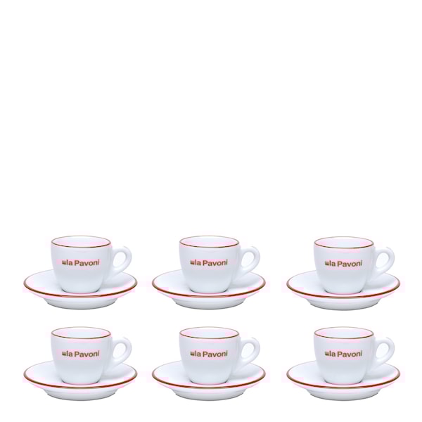 Espressokoppar 7,5 cl 6-pack Vit