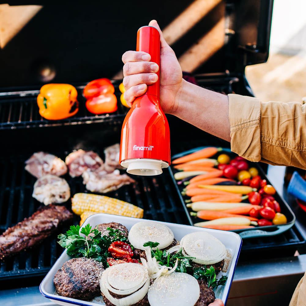 FinaMill Batteridrevet krydderkvern m/2 finapod 23 cm sangria