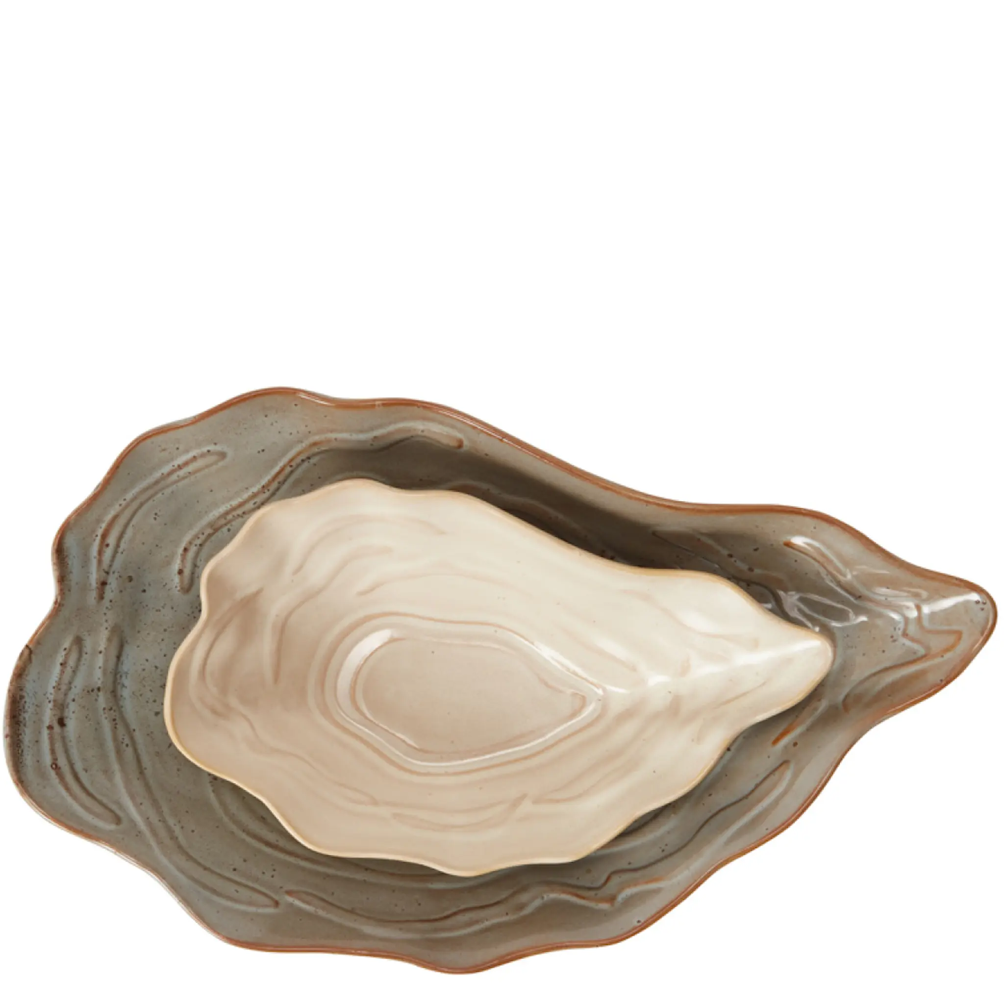 Stiernholm Oyster Skål 30x17 cm Grå