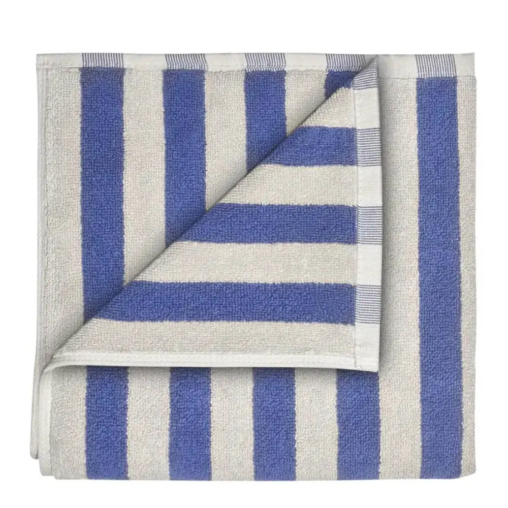 Arto håndhåndkle 100x50 cm beige/blå brede striper