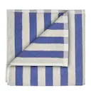 Arto handduk 100x50 cm beige/blå bredrandig