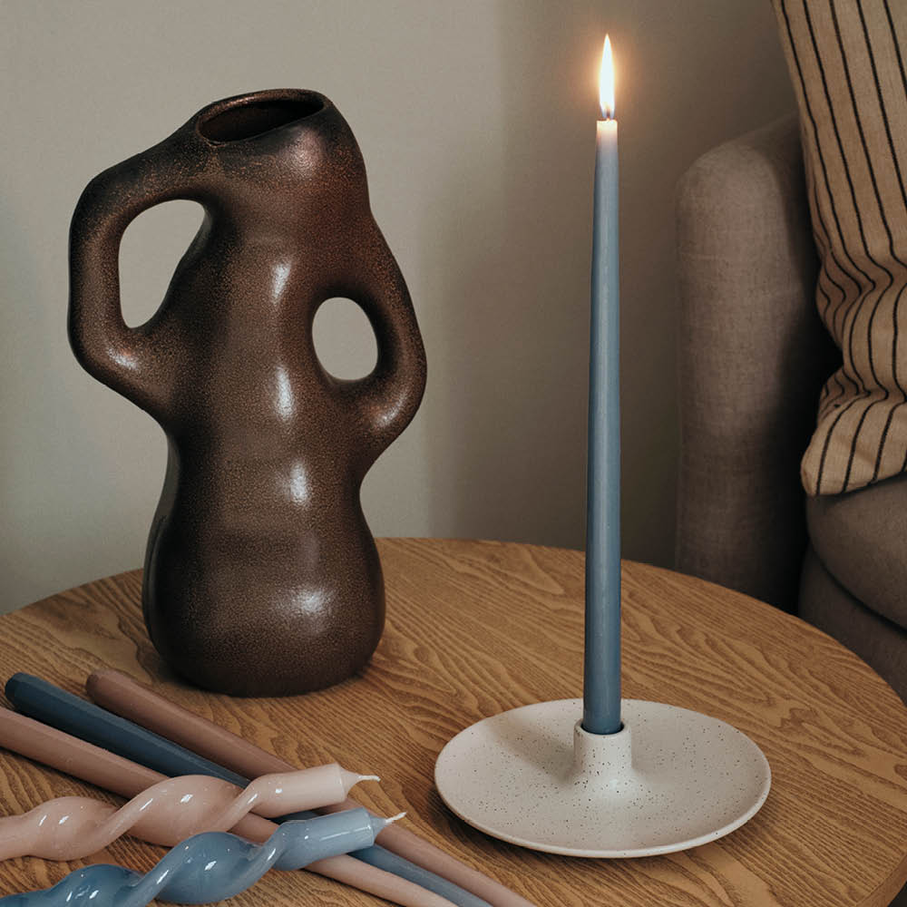 Broste Copenhagen Nordic Vanilla lysestake 18x4 cm