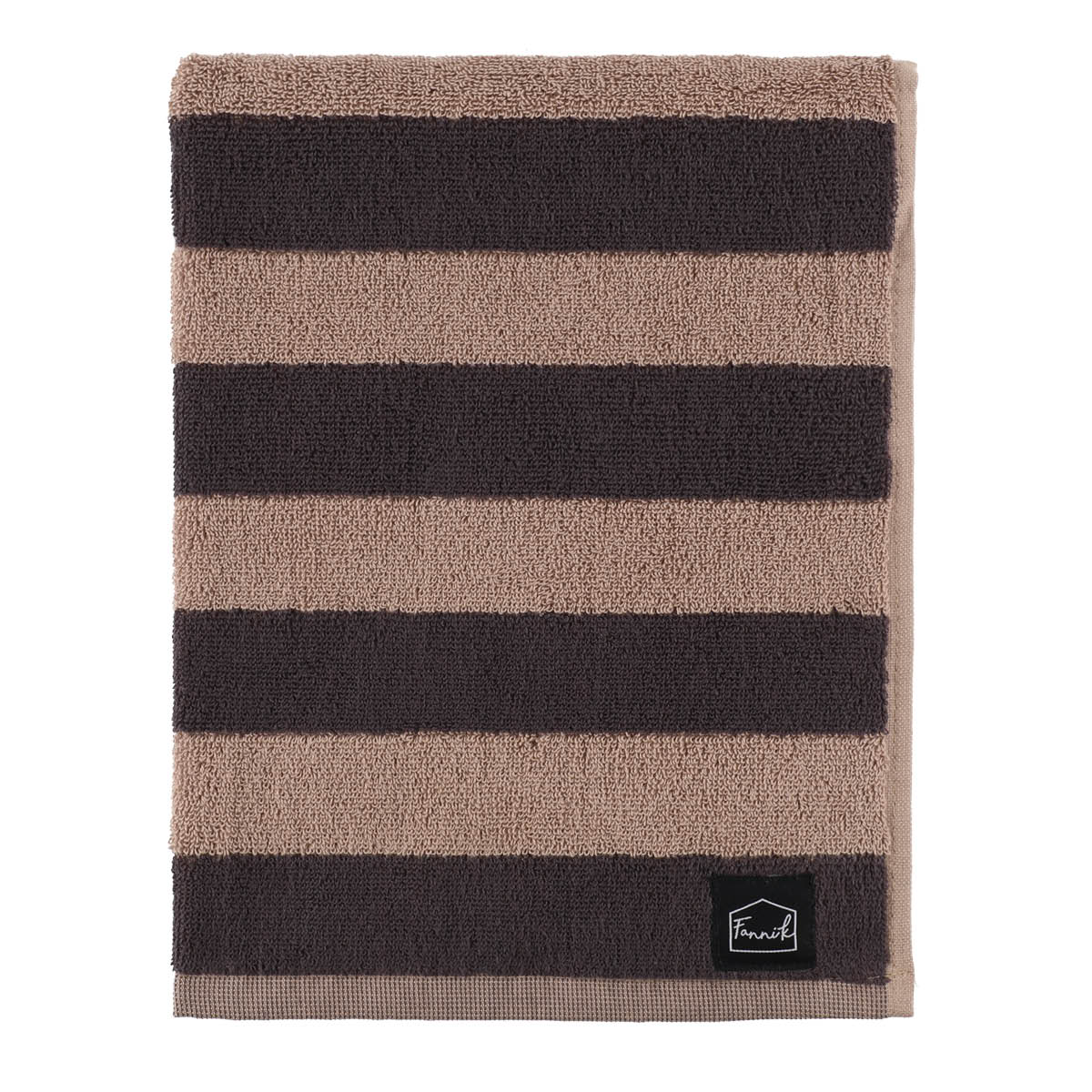 Fanni K Hanko håndkle 50x70 cm granitt/beige