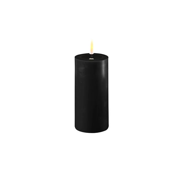 DeluxeHomeart - LED Pöytäkynttilä 5x10 cm Musta