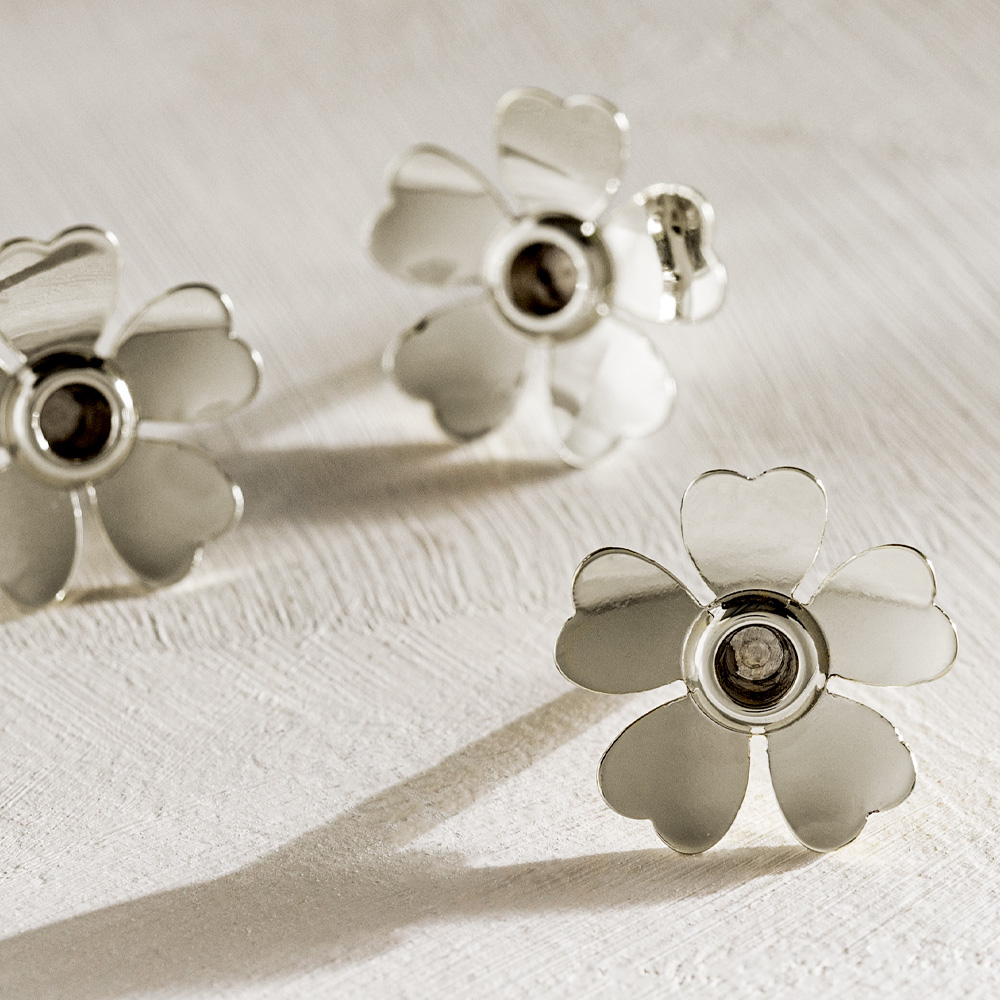 Design House Stockholm Me To You Kakkukynttilän Pidike 3 kpl Hopea