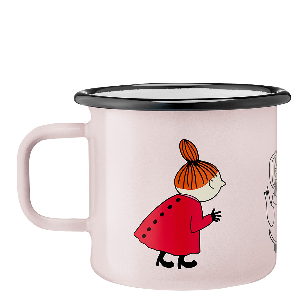 Muurla Mumin emaljmugg lilla my retro 37 cl