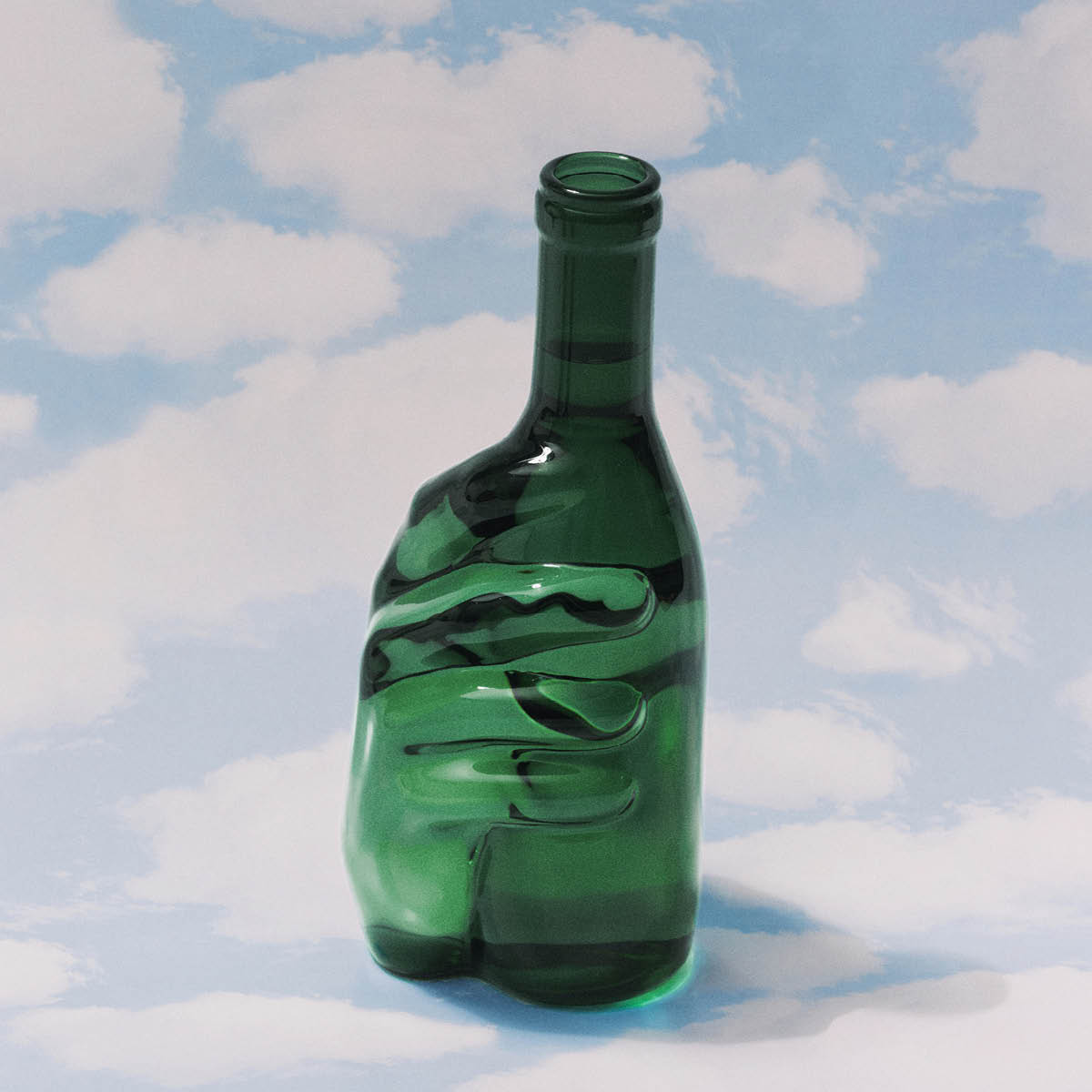 Serax Les Objets Mouleversants karaffel Edward 95 cl smaragdgrønn